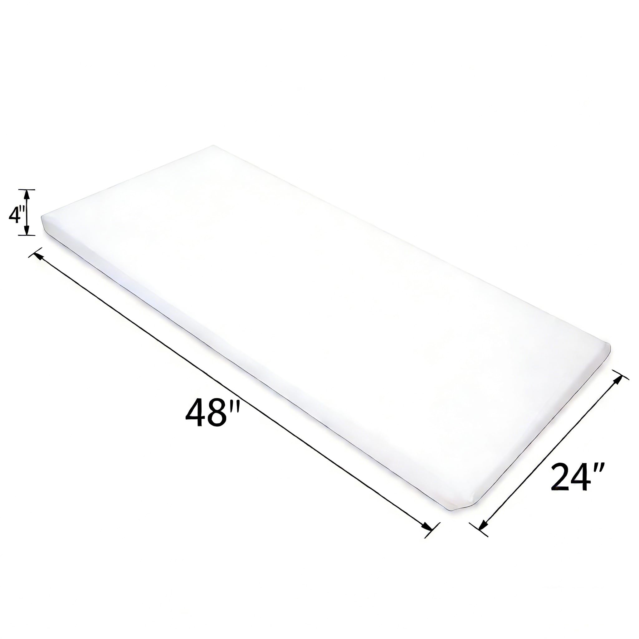 American Baby Company Paquete de 2 alfombrillas de percal 100 % algodón con esquinas elásticas, color blanco, 24 x 48 x 4 pulgadas, suave, transpirable, para niños y niñas