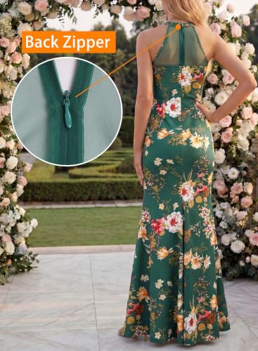Image of VFSHOW Womens Halter Formal Prom Gala Wedding Guest Maxi Dress Evening Gown
