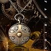 JewelryWe Vintage Quartz Pocket Watch: Men Antique Bronze Analog Embossed Gear Wheel Decor Arabic Numerals Dial Hunter Fob Watch with Necklace Sweater Chain #5