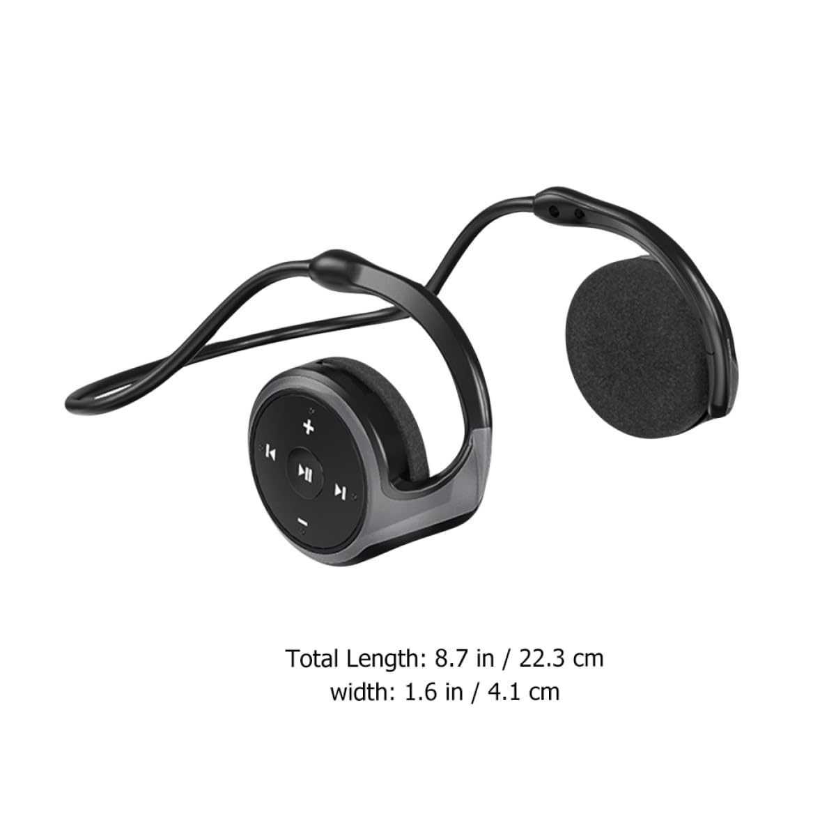 Ipetboom Auricolari Wireless da Viaggio con Riduzione del Rumore, Mini Auricolari Sportivi con Gancio Posteriore per Orecchio, Cuffie Esterne Portatili per Auto e Attività All’aperto,