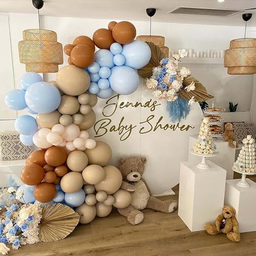Image of KALOR Beige Balloons,100 Pcs 5 Inch Nude Matte Latex Balloons for Balloon Garland Arch, Birthday Decoration, Wedding Party, Baby Shower Decorations
