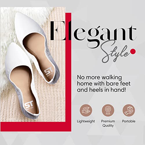 Image of Foldable Flats for women, Casual Business Shoes for Travel, Office, Events