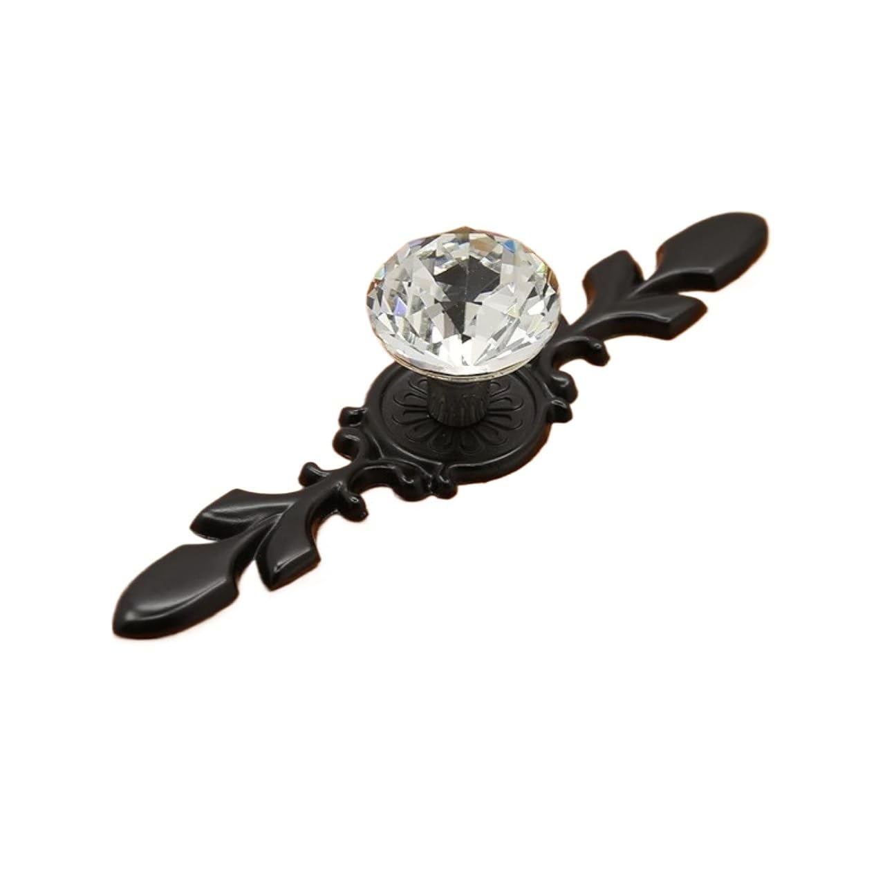 Bszcxbvmp Black Crystal Drawers Knobsb, Crystal Drawer Cabinet Knobs Multicolor Multiple Sizes Single Hole(,S)