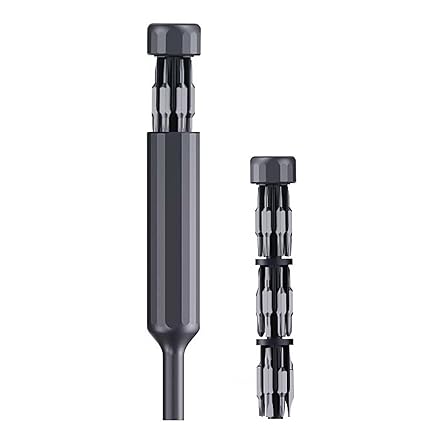 Serplex Mini Screwdriver Set, 39-in-1 Precision Screwdriver Set Pocket Screwdriver, 38 pcs Tough S2 Steel Bits Manual Screwdriver Pen Shape for Electronics, Glasses, Watch and Bracelets