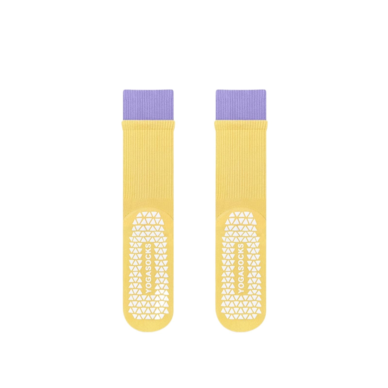 svlftecon Women Yoga Pilates Socks with Grips Non Slip Full Toe Cotton for All Seasons Crew Socks Series 14