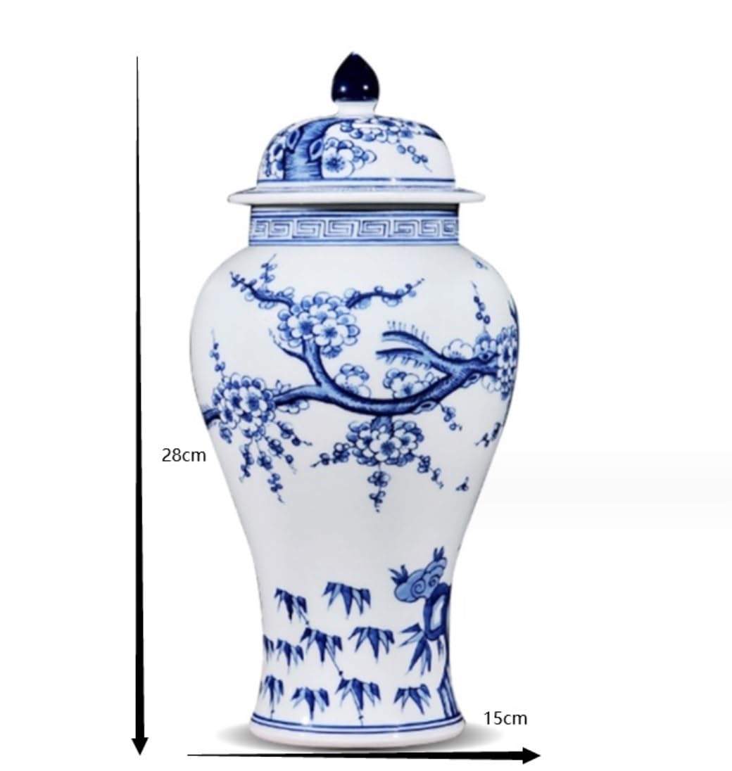 Dekoracyjny porcelanowy słój świątynny Antyczne ceramiczne wazony...