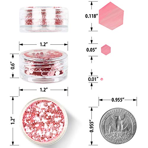 Glitter Wenida 12 Colors Holographic Cosmetic Festival Powder Sequins Craft Glitter for Arts Face Hair Body Nail