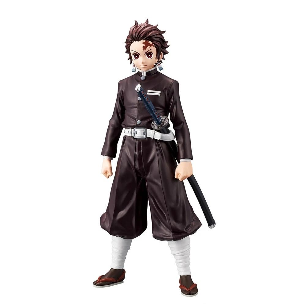Image of Awestuffs Action Figure Limited Edition for Car Dashboard, Decoration, Cake, Office Desk & Study Table (Tanji Black Suit D Slayer)