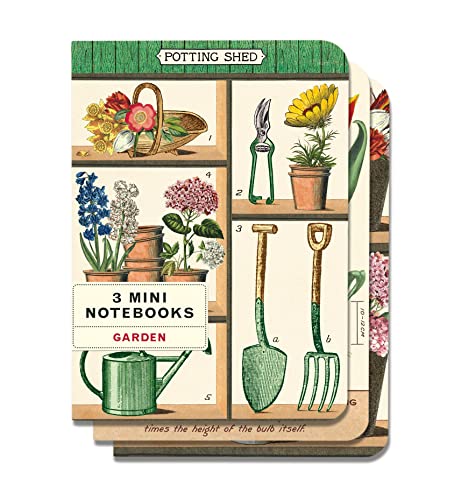 Image of Cavallini & Co. Gardening Mini Notebook Set 4 inch x 5.5 inch (10cm x 14cm)