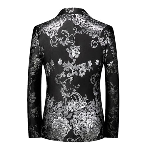 Blazer floral para hombre slim fit elegante para fiesta miniatura 2