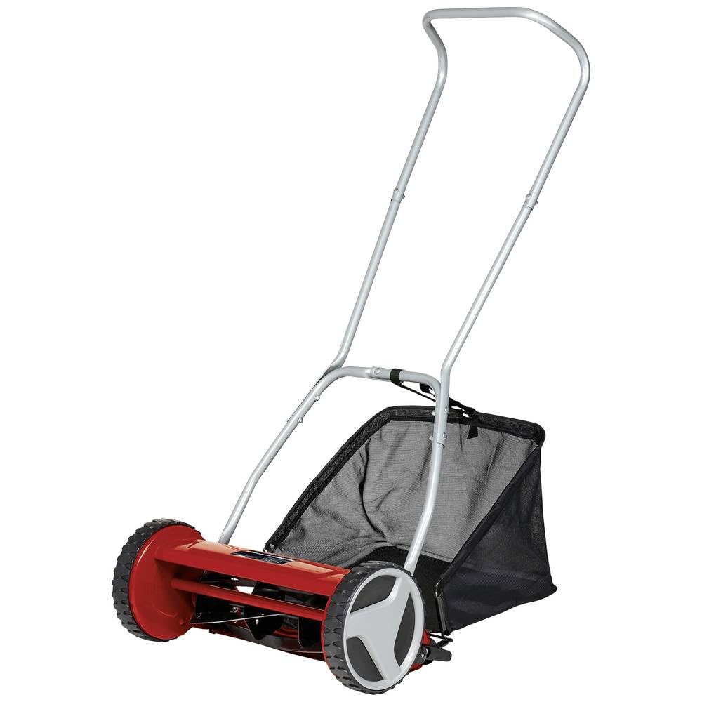 Einhell GC-HM 400 manual lawn mower (up to 250 m², cutting cylinder, 5 steel blades, 4 cutting height adjustment from 13 to 37 mm, 27 litre collection box)