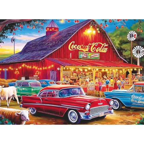 300 Piece Jigsaw Puzzle for Adults – Night Car Life - Challenging Puzzle Game, Unique Artwork, Gift for Birthday, Home Decor, Fun for Family Entertainment(20.5' x 15')