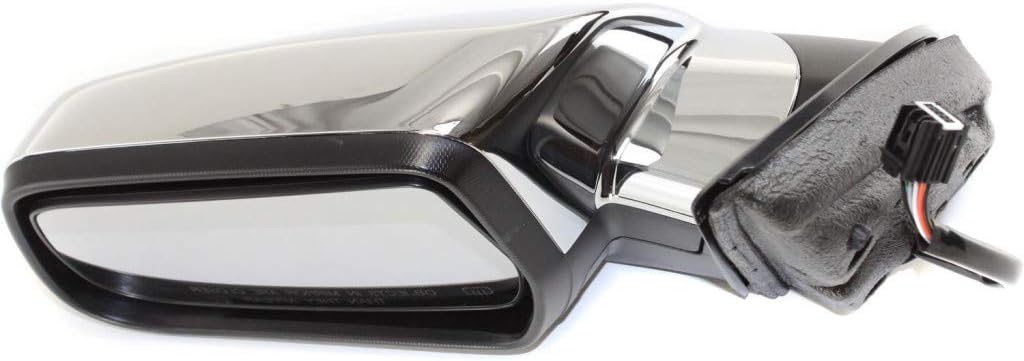 For GMC Terrain 2015 2016 2017 Door Mirror Driver Side | Power | Heated | Chrome | Replacement For GM1320476, GM1320477 | 22818267, 23153003