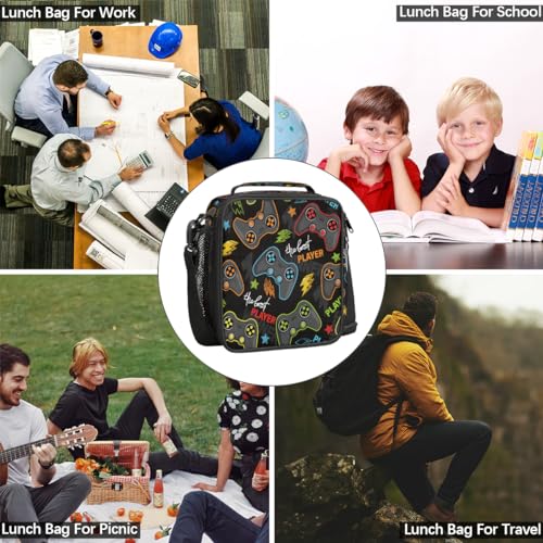 Pardick KIDS LUNCH BAG Abstract Joystick Game Lunch Bag Box thumb #4