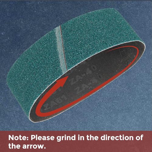 Kozelo 2 Stück Schleifbänder 6 x 89 Zoll 60 Körnung Zirkonia Schleifband Schleifpapier Für Bandschleifer Metallschleifen Holzbearbeitung Schweißnaht Und Rostentfernung