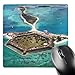 Price comparison product image 3dRose mp_60241_1 8 x 8 Dry Tortugas National Park - Fort Jefferson Aerial View Mouse Pad