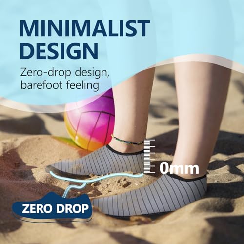 Image of JACKSHIBO Water Shoes for Women Men Quick-Dry Swim Shoes Beach Water Socks