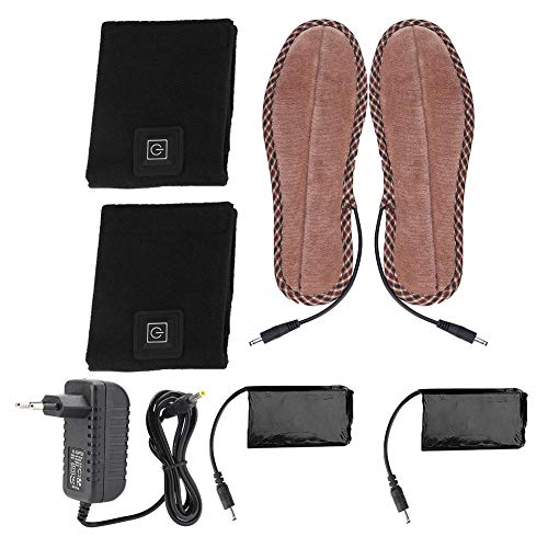 VGEBY EU-Stecker 100V-240V Einstellbare 3-Stufen-Temperatur Lithiumbatterie-Heizsohle Schuhpad-Heizsohle(35-36)