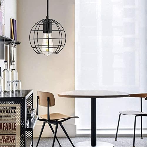 Aplique de pared E27 retro de hierro negro y lámpara industrial para bar 4