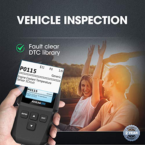 OBD2 Scanner TOPDON AL200 Code Reader for Reading/Clearing DTC, Turn-Off Check Engine Light, I/M Readiness, Smog Check, Freeze Frame, Vin Retrieval Diagnostic Scan Tool
