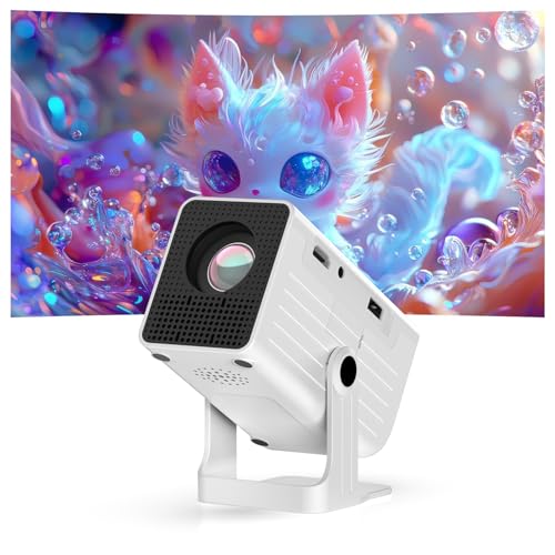 【2025・令和7年6月新登場!】BOIFUN家庭用プロジェクター 1080P画質 4K対応 16000LM 180°回転 5GWiFi 長寿命ランプ付き Bluetooth5.4 自動台形補正 HiFiスピーカー内蔵 小型プロジェクター ポータブル 50
