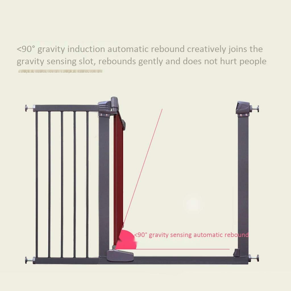 Peña Playpens Puerta de Seguridad de la Escalera para Puertas O Escaleras Montado a Presión sin Balaustres de Perforación/High 76Cm/87-92Cm