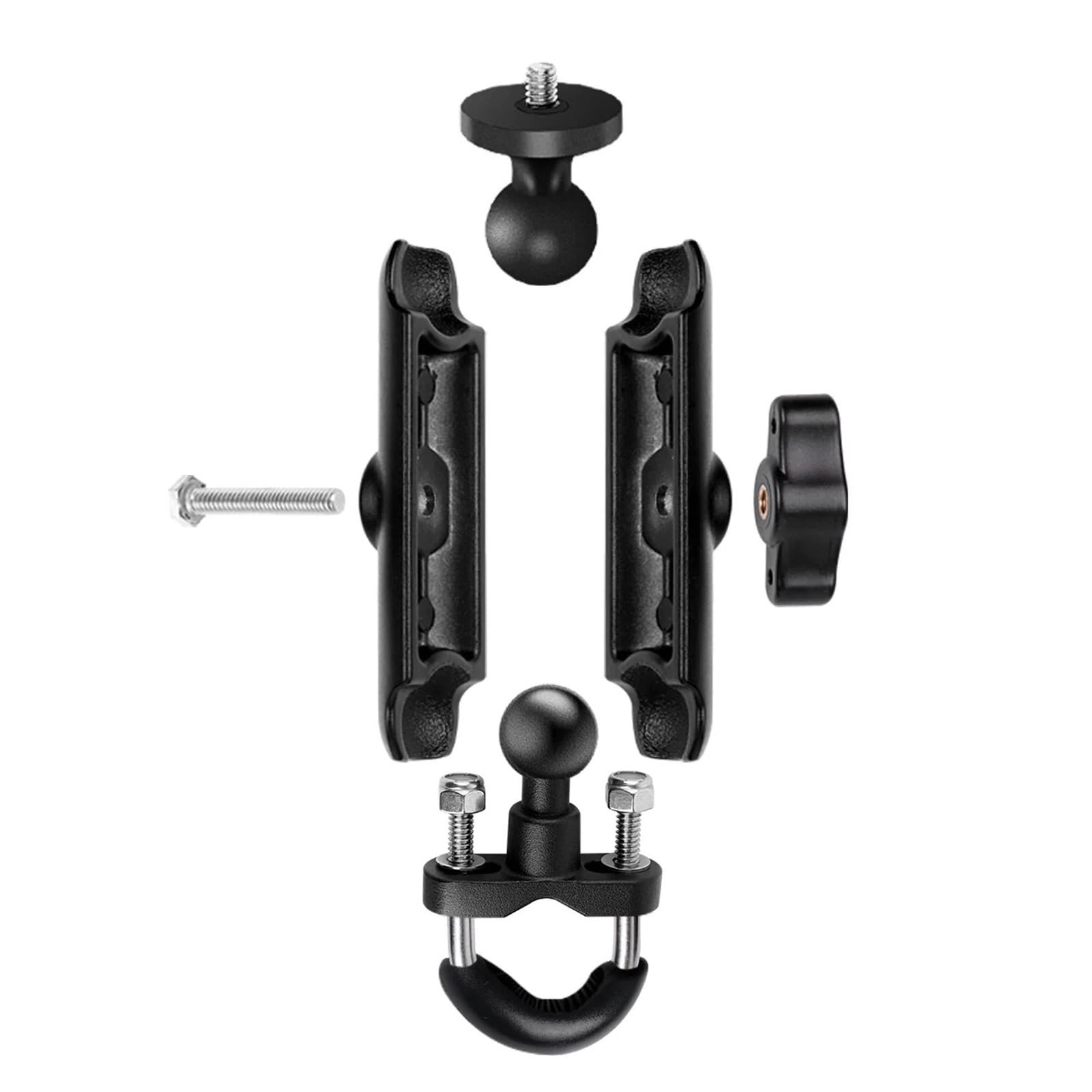 Uchwyt motocyklowy i rowerowy 12, 11, 10, 9, 8, uchwyt do montażu lusterka, kompatybilny z Insta360 X3 X4 DJI akcesoria do kamer sportowych (kierownica)