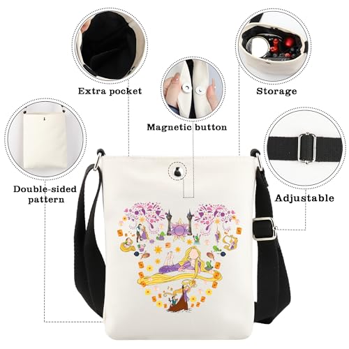 CMNIM Fairy Tales Gift Princess Sun Ears Crossbody Bag Movie Fans Gift Princess Sun Inspired Fairy Tale Messenger Bag3