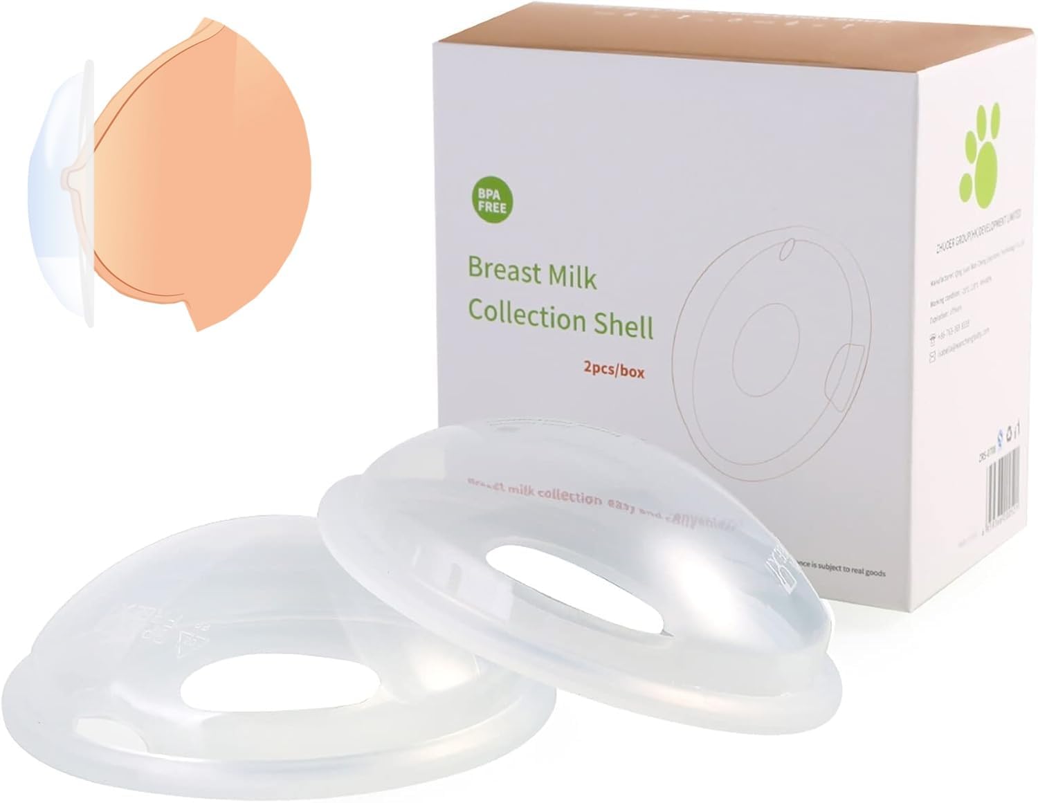 Catch Milk Collection Shells,2 PCS Reusable Leak-Protection Silicone Cups | Breast Shells No More Wasted Milk or wasteful Breast Pads