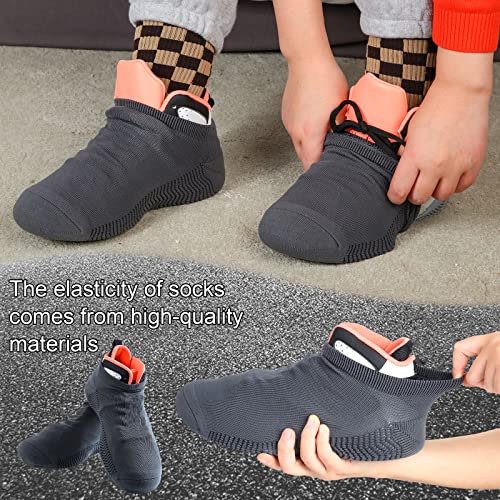 SATINIOR 4 Pairs Dance Shoe Socks over Sneaker for Smooth Floors Dance Protect Knees Shoe Sliders Ballet Dancer Turning Socks4