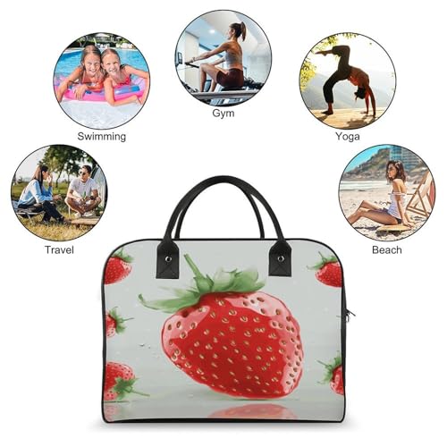 Maletín liviano para laptop unisex color fresas miniatura 4
