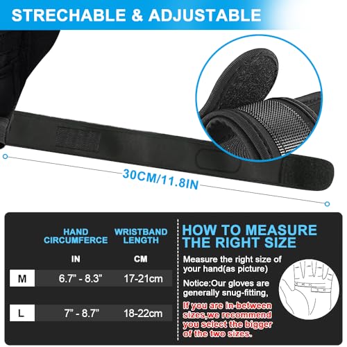 Gadom Weight Lifting Gloves with Wrist Support - Breathable Gym Workout Gloves for Men/Women, Anti-Slip Padded Palm for Weightlifting, Training, Fitness, Pull-Ups - Image 5
