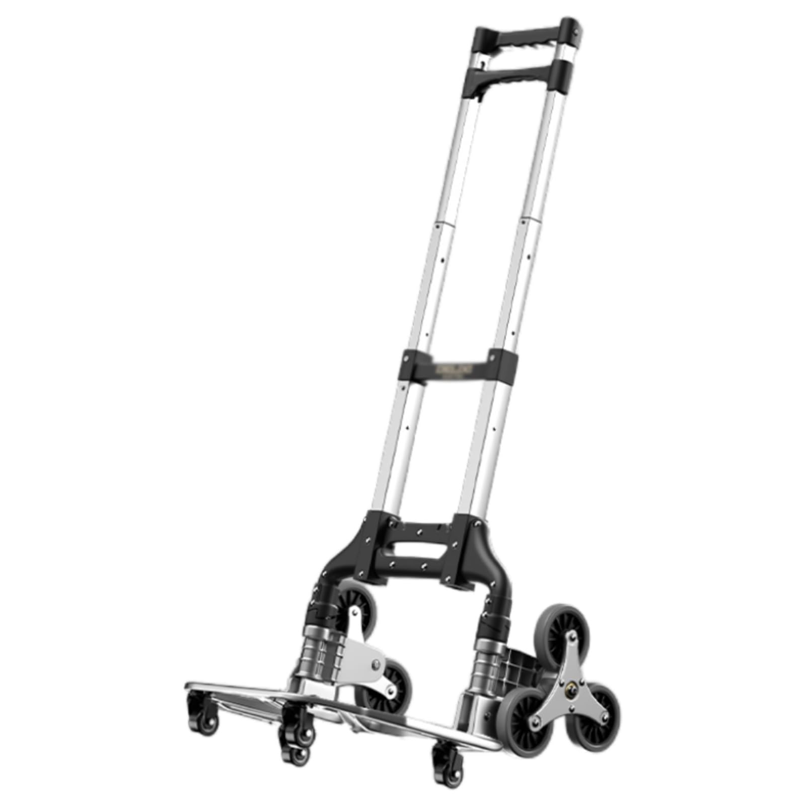 Wózek schodowy, przenośne narzędzie transportowe, składana mała przyczepa, regulowany uchwyt, ładowność 70 kg, do domu(Style 1)
