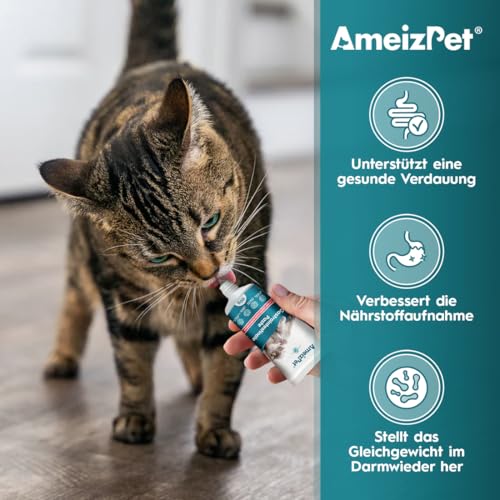 AmeizPet Gastro Intestinale Paste für Katzen, Unterstützung der Darmgesundheit und Darmflora, Verdauungsunterstützendes Ergänzungsmittel für Katzen und Kätzchen, 100g (3.53 Oz)
