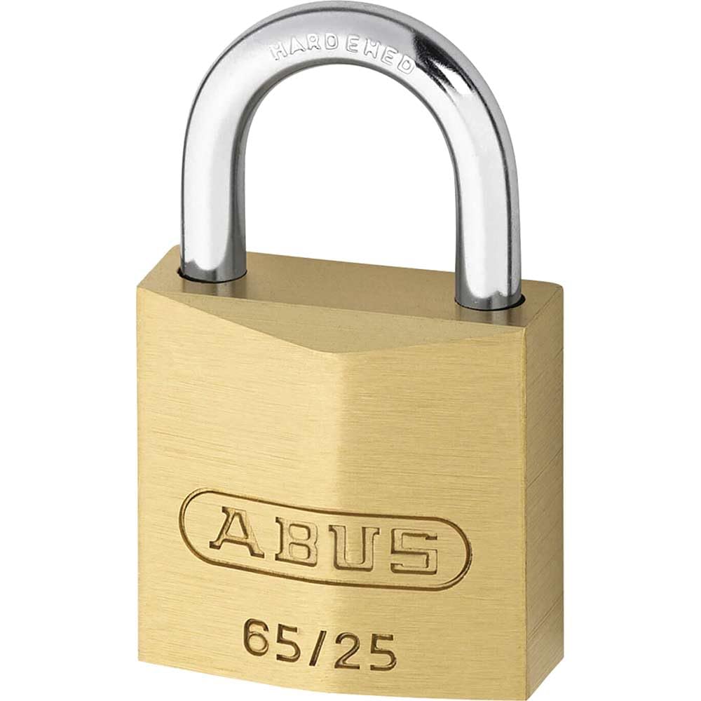 ABUS 09841 65/25mm Brass Padlock Carded
