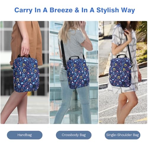 Image of Dadanism 9-11 Inch Tablet Sleeve Bag Carrying Case with Shoulder Strap for iPad (A16) 11 inch, iPad 10th Gen 10.9 inch, iPad Air M4 /Pro M5 11 inch, iPad 9 /8 /7th 10.2 inch, Galaxy Tab A11+ Plus 11 inch, Night Blue