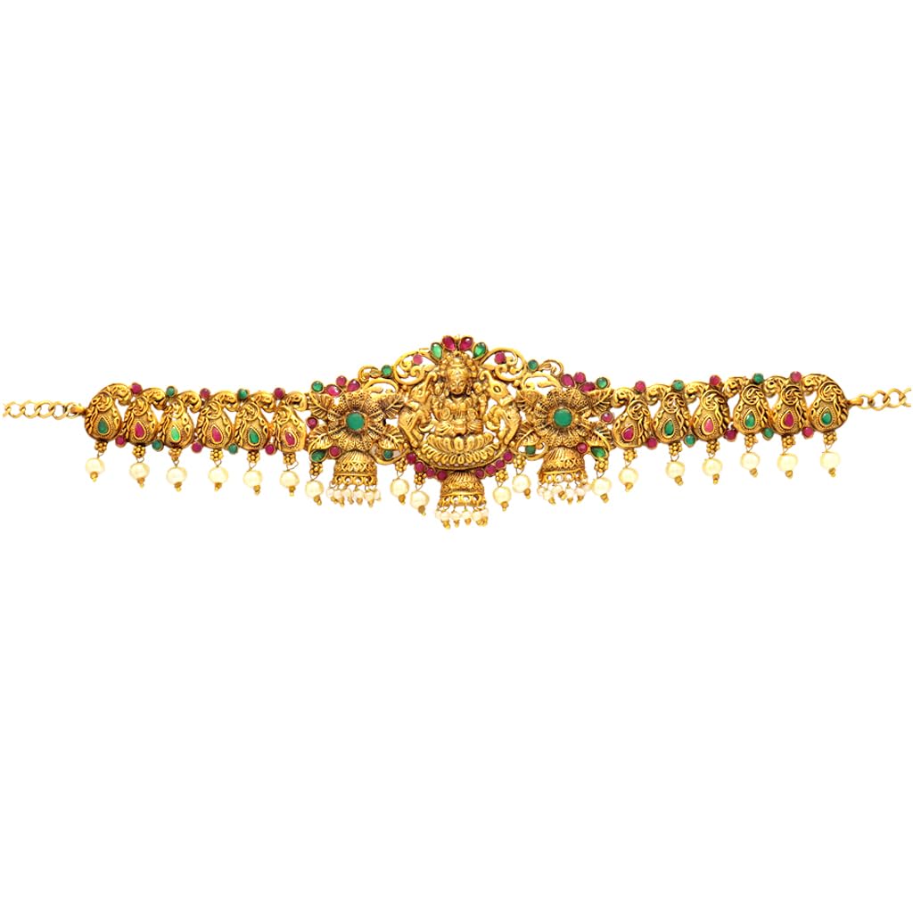 Srimathi Jewellers Antique Bridal Matte Gold Plated Kamarband For Girls & Women | Kamarbandh For Women | Gold Plated Multicolured Crystal Studed | Traditional Bridal Saree Kamarbandh For Women and Girls (B0CJJQWPJB) Amazon Price History, Amazon Price Tracker