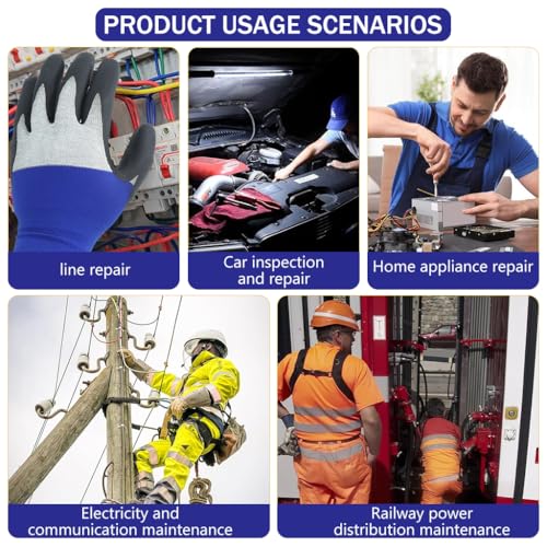 Image of Serplex Electrical Insulated Gloves 500V Voltage Resistance Safety Gloves