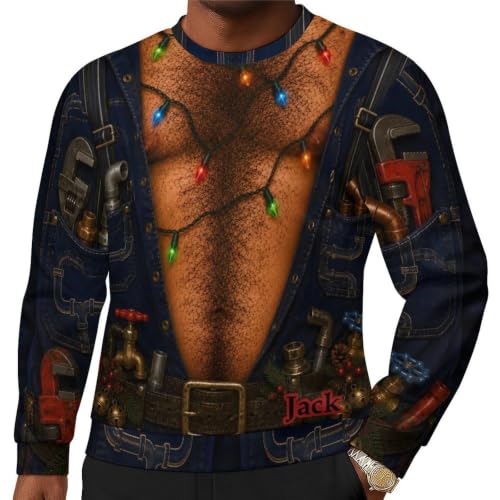 Hairy Chest Plumber Overalls Print