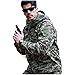 WSPDSD Giacche da escursionismo calde in pile per esterni Giacche a vento impermeabili Softshell Cappotti militari tattici Camo Capispalla Abbigliamento da caccia - RU camo,M
