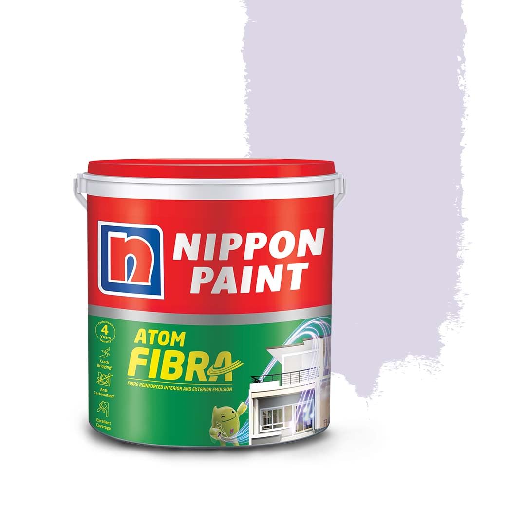 Nippon Paint Atom Fibra 2 In 1 Interior & Exterior Emulsion 10 L Purples (Fresh Lilac)
