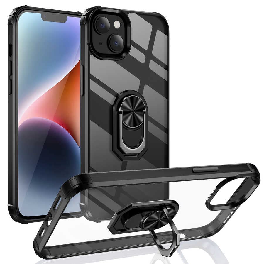 Zore Apple için uyumlu iPhone 14 Kılıf Zore Mola Kapak Siyah