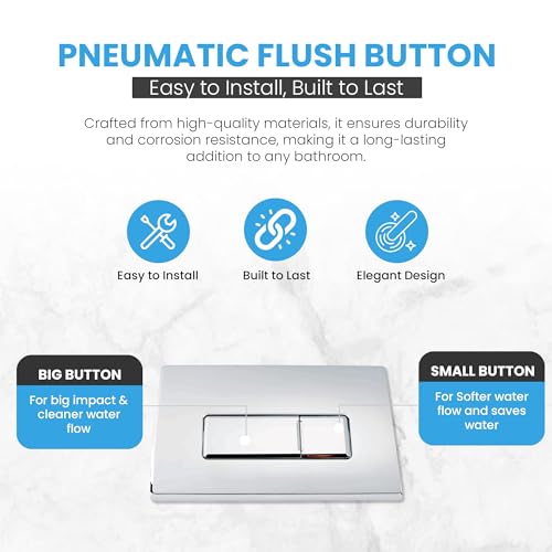 Botón de descarga de inodoro para reformas de baño modernas y funcionales 4