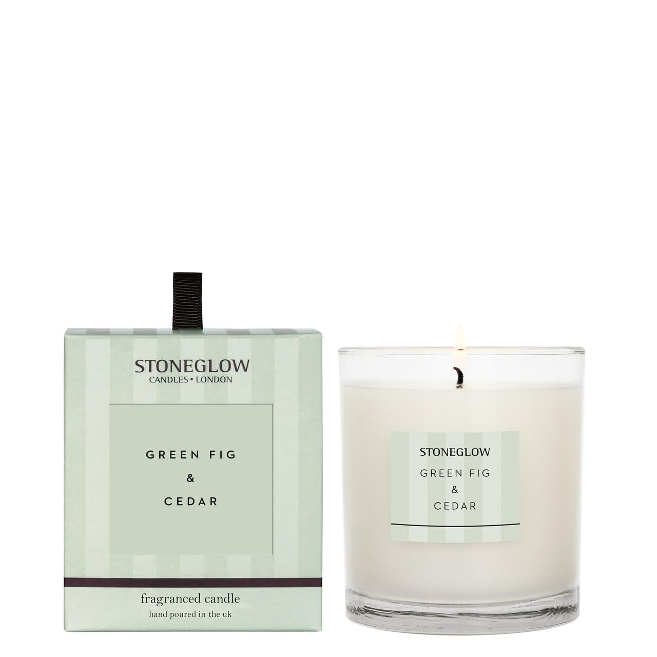 Stoneglow Modern Classics Collection - Green Fig & Cedar 220 Grams Scented Candle (Green)