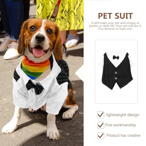 Disfraz formal para perro talla XXL negro miniatura 4