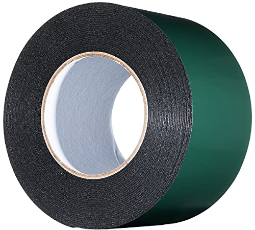 YoiYee Ruban adhésif double face en mousse - 80 mm x 10 m - Noir Cover