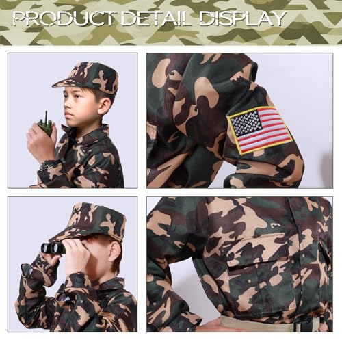 Disfraz Militar para Niños, Juego de Pretend Play miniatura 5