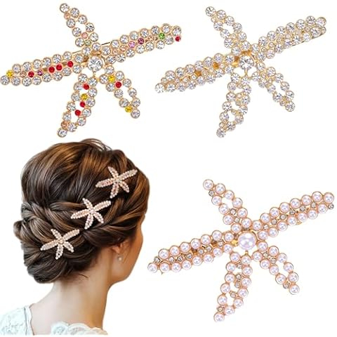 Nogeqi Mermaid Pearl Hair Clips Set Cover