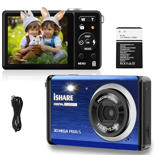 iShare Digital Camera Spec Breakdown: 4K Vlogging vs. 1080p Point-and-Shoot