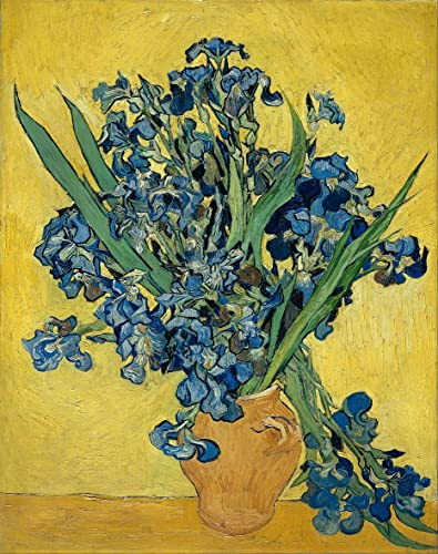 Tableaux Toile Iris Van Gogh de Qualité Supérieure 60x90cm Art